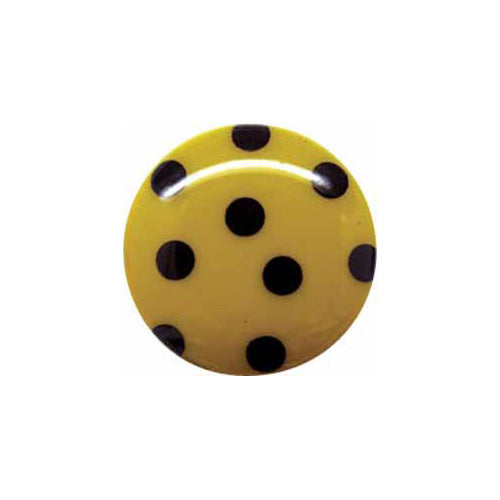 ELAN Novelty Shank Button - Yellow Gold - 18mm (3/4") - Polka Dot