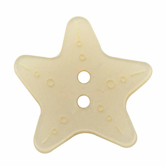 ELAN beige star novelty 2-hole buttons 19 mm, 3 count