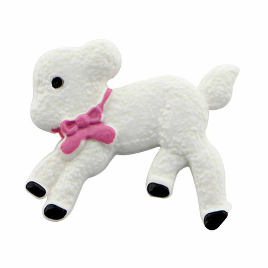 ELAN Novelty Shank Button - White - 23mm (7/8") - Lamb