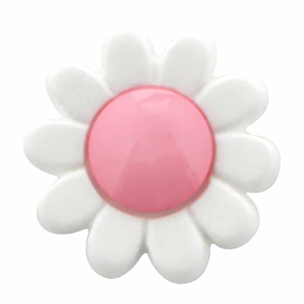 CIRQUE Novelty Shank Button – Pink – 15 mm (5/8") – Flower