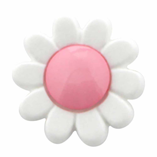 CIRQUE Novelty Shank Button – Pink – 15 mm (5/8") – Flower