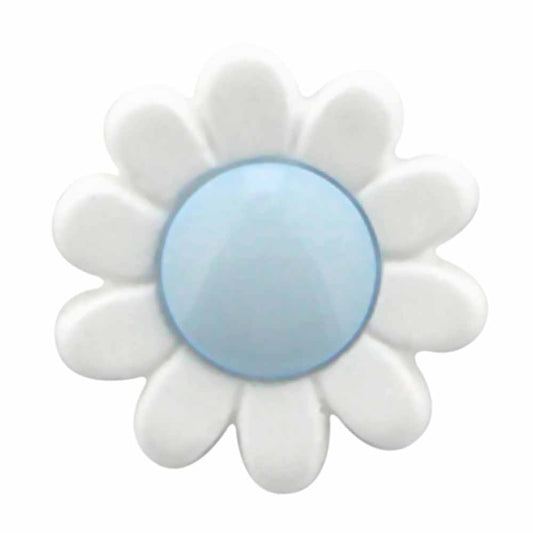 CIRQUE Novelty Shank Button – Light Blue – 15 mm (5/8") – Flower