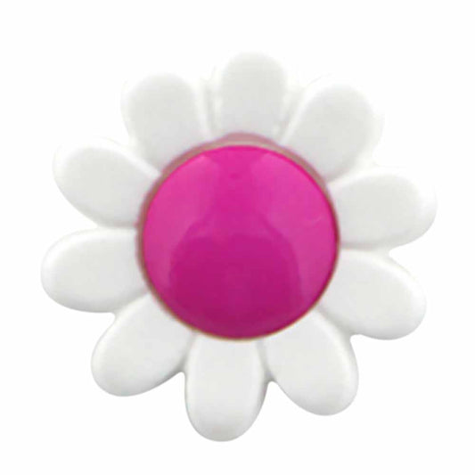 CIRQUE Novelty Shank Button – Magenta – 15 mm (5/8") – Flower