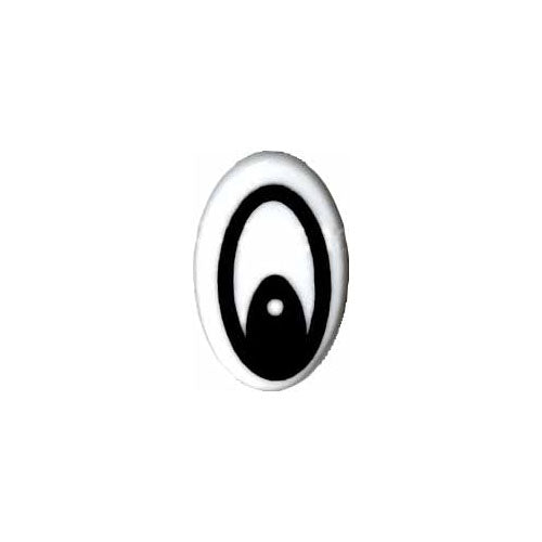 CIRQUE Novelty Shank Button – White – 19 mm (3/4") – Eye