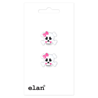 ELAN Novelty Shank Buttons – Sugar Skull – 25 mm – 2 Pack - second product view