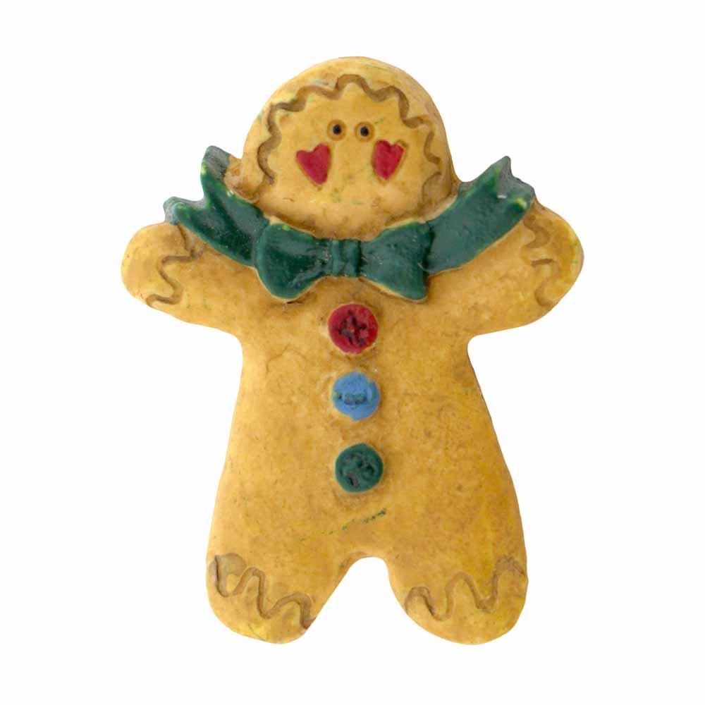 ELAN Novelty Shank Button Tube – Gingerbread Man – 28mm (1 1/8") – 15 pcs