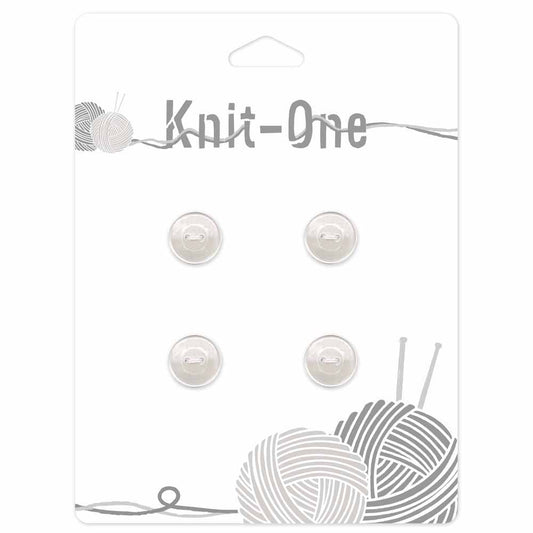 KNIT ONE 2-Hole Pearl Button – 13 mm (1/2″) – Pearl