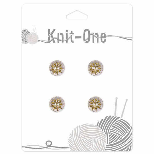 KNIT ONE 2-Hole Crystal Button – 13 mm (1/2″) – Crystal
