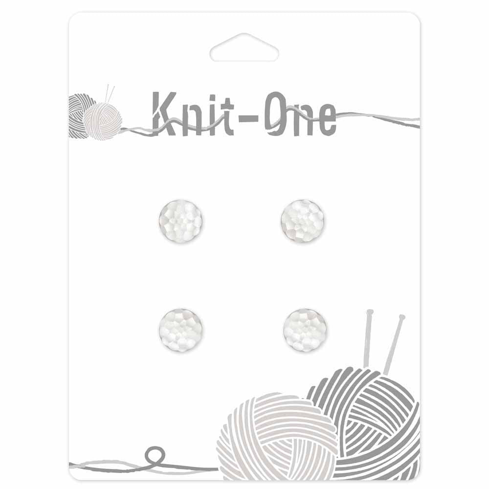 KNIT ONE Shank Pearl Button – 11 mm (3/8″) – Pearl
