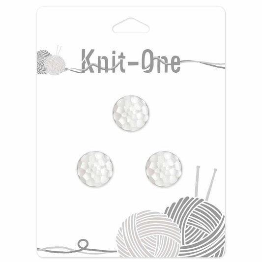 KNIT ONE Shank Pearl Button – 18 mm (3/4″) – Pearl