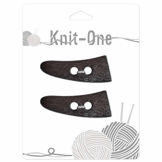 KNIT ONE Toggle Button – 54 mm (2 1/8″) – Brown