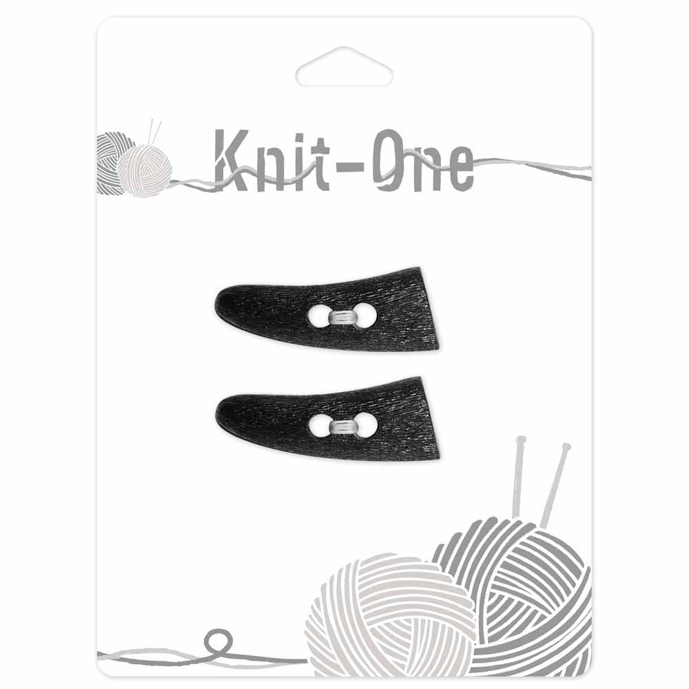KNIT ONE Toggle Button – 40 mm (1 5/8″) – Black
