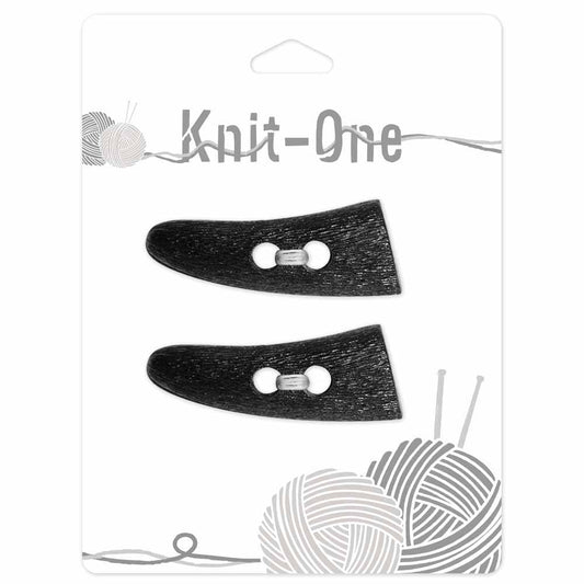 KNIT ONE Toggle Button – 54 mm (2 1/8″) – Black