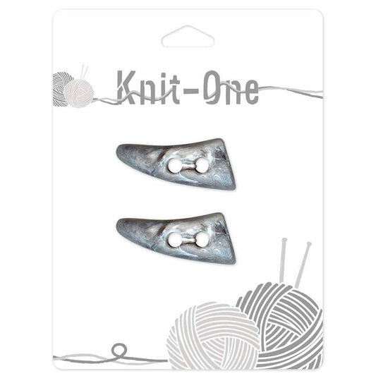 KNIT ONE Toggle Button – 38 mm (1 1/2″) – Grey