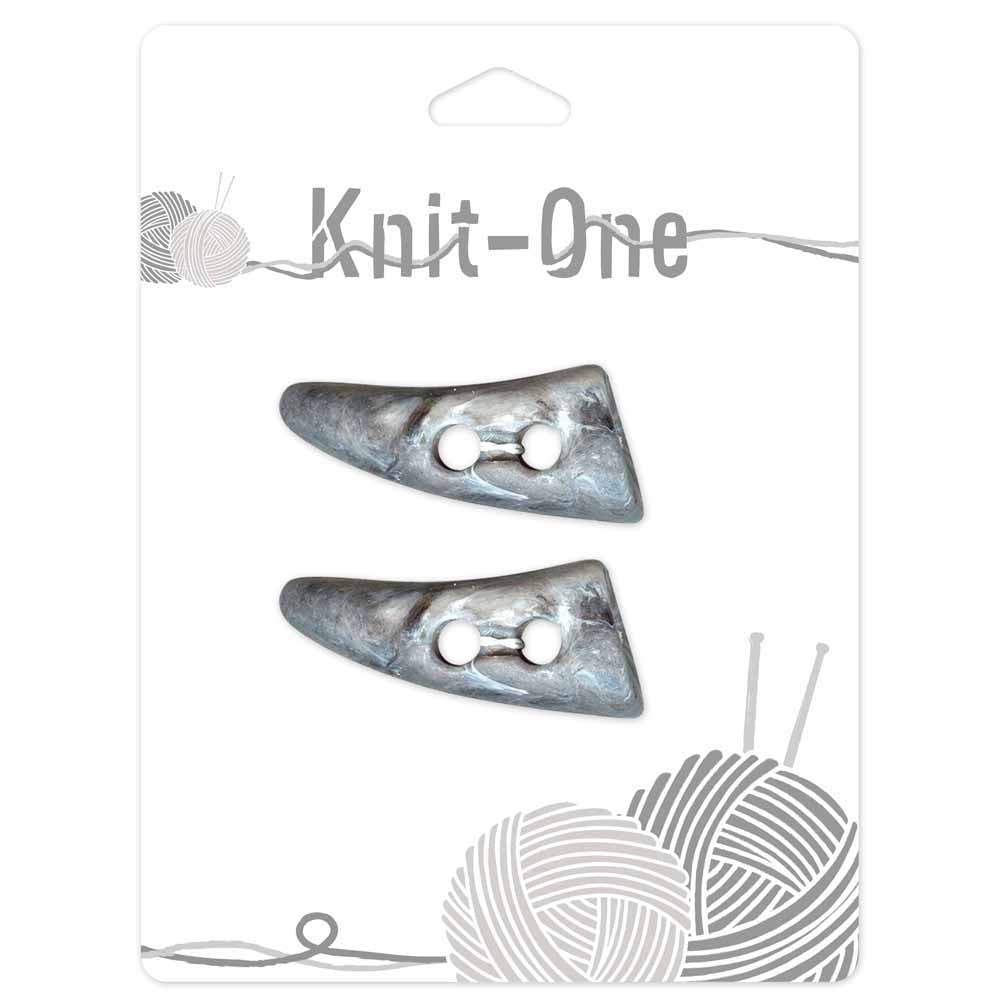 KNIT ONE Toggle Button – 44 mm (1 3/4″) – Grey