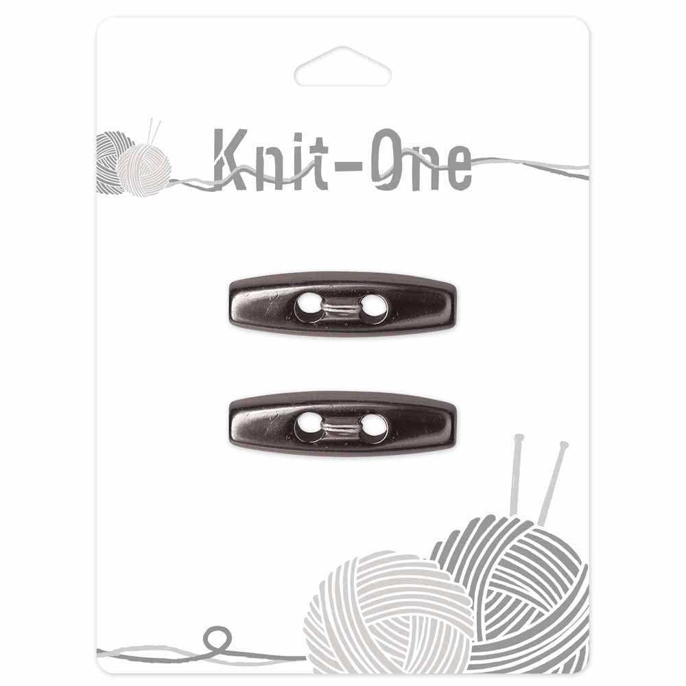 KNIT ONE Toggle Button – 40 mm (1 5/8″) – Gunmetal