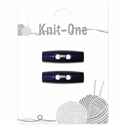 KNIT ONE Toggle Button – 40 mm (1 5/8″) – Navy Blue