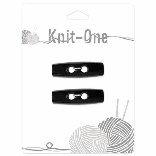 KNIT ONE Toggle Button – 40 mm (1 5/8″) – Black