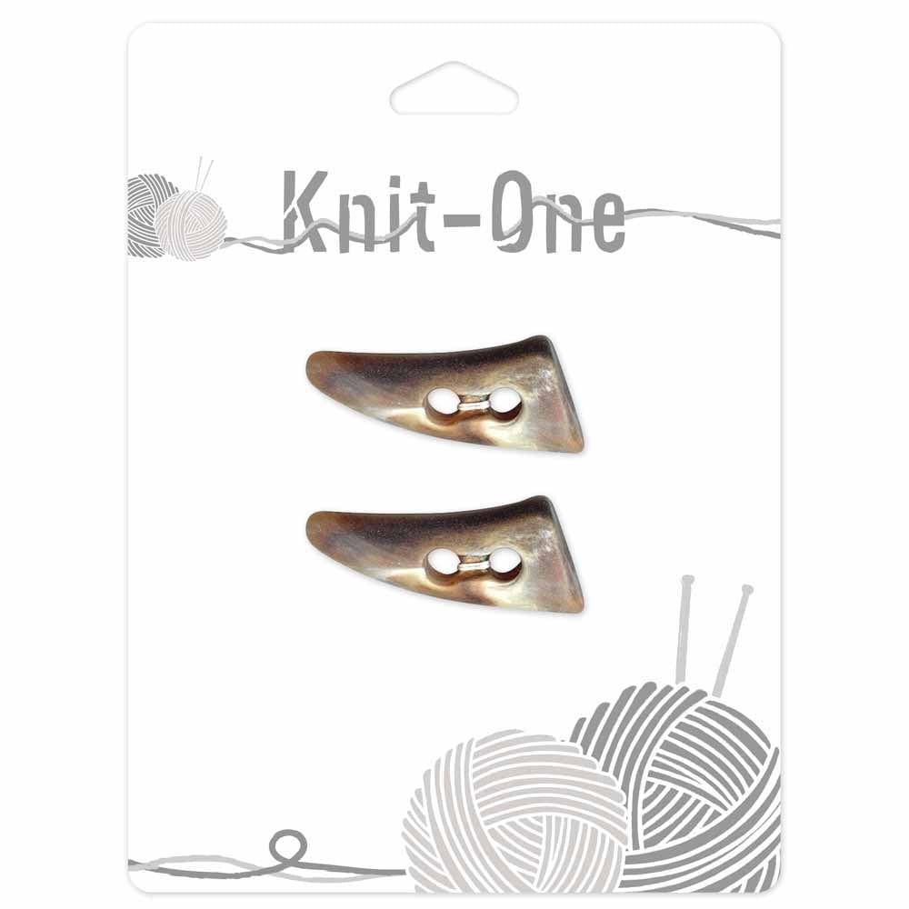 KNIT ONE Toggle Button – 38 mm (1 1/2″) – Brown