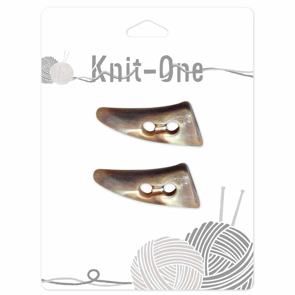 KNIT ONE Toggle Button – 44 mm (1 3/4″) – Brown