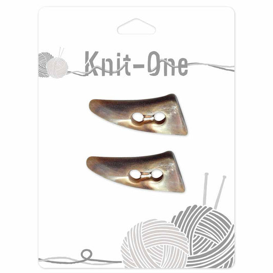 KNIT ONE Toggle Button – 44 mm (1 3/4″) – Brown