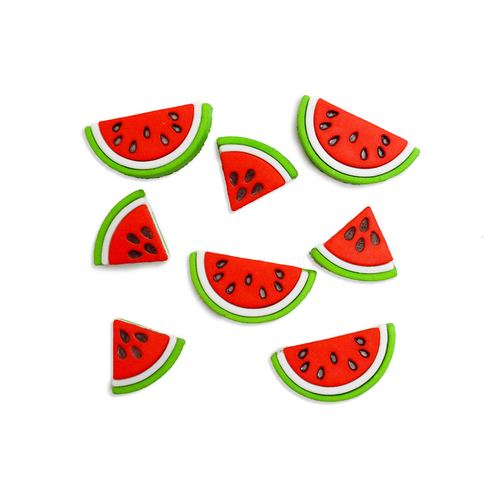 DRESS IT UP Watermelons shank-back buttons, 8 count