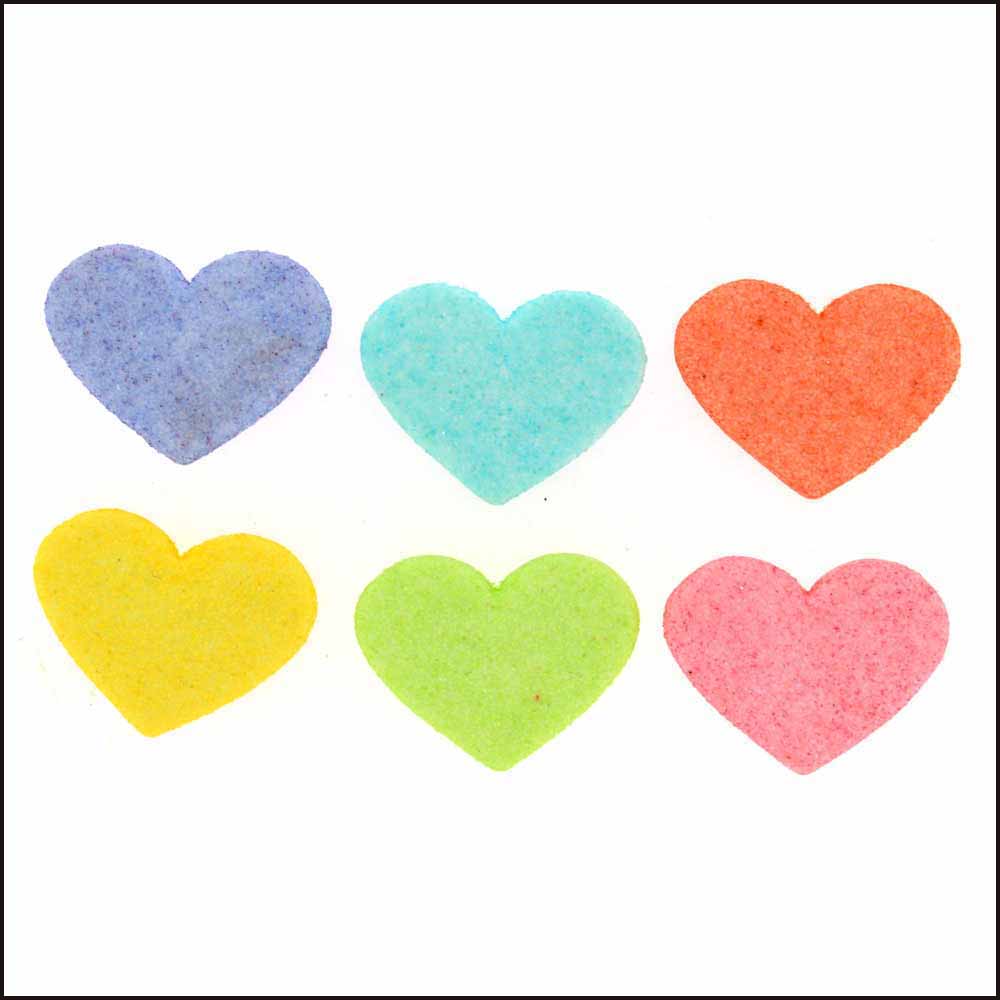 DRESS IT UP Sugar Hearts colourful heart craft embellishments