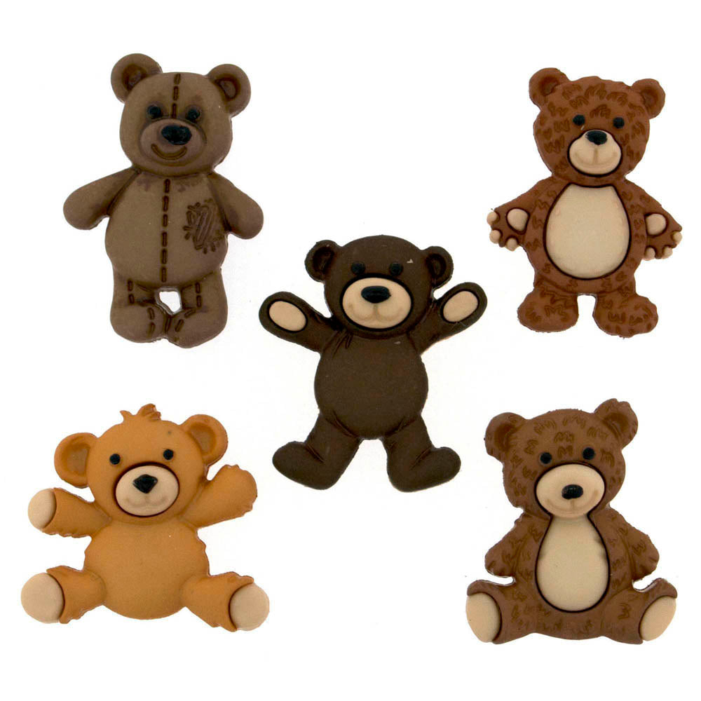 DRESS IT UP Stuffed With Love teddy bear embellishment buttons