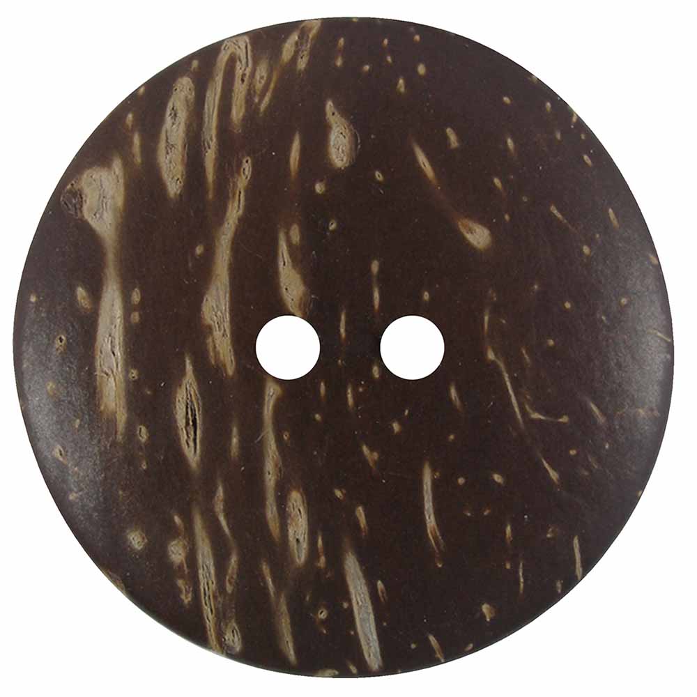INSPIRE 2-Hole Button – 38 mm (1 1/2 in.) – 2 Count – Coconut – Dark - second product view