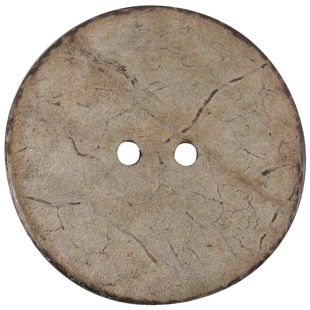 INSPIRE 2-Hole Button – 38 mm (1 1/2 in.) – 2 Count – Coconut – Light Plain - second product view