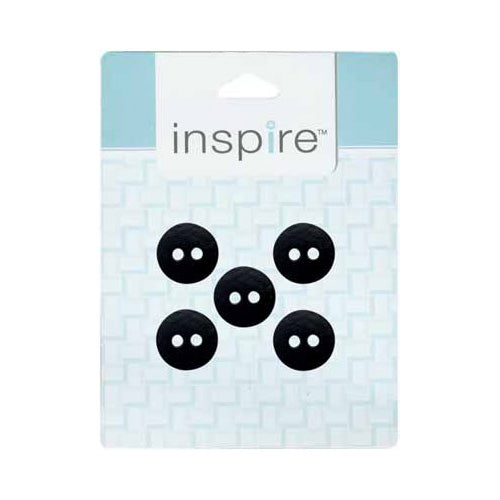 INSPIRE 2‑Hole Button – 18 mm (3/4″) – 5 Count – Leather