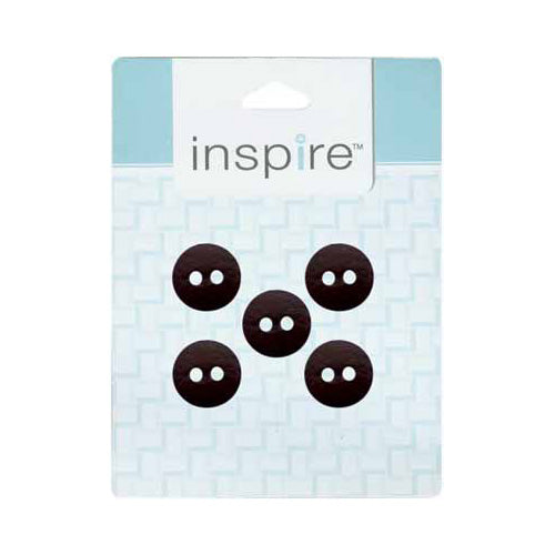 INSPIRE 2‑Hole Button – 18 mm (3/4″) – 5 Count – Leather