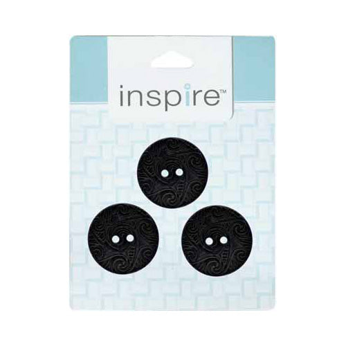 INSPIRE 2‑Hole Button – 30 mm (1 1/8″) – 3 Count – Coconut