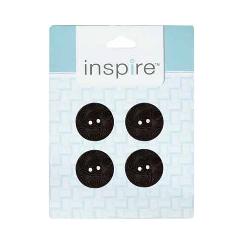 INSPIRE 2‑Hole Button – 23 mm (7/8″) – 4 Count – Coconut