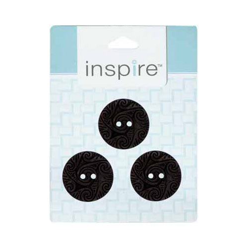 INSPIRE 2‑Hole Button – 30 mm (1 1/8″) – 3 Count – Coconut