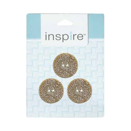 INSPIRE 2-Hole Button – 28 mm (1 1/8″) – 3 Count – Polyester