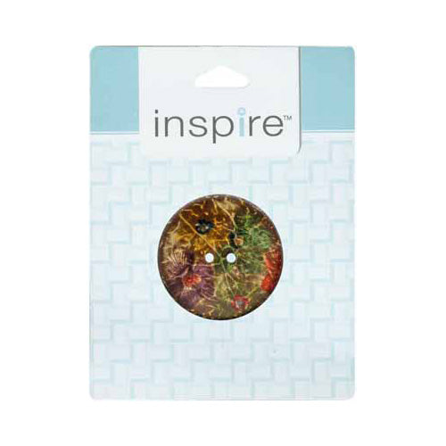 INSPIRE 2-Hole Button – 41 mm (1 5/8″) – 1 Count – Coconut