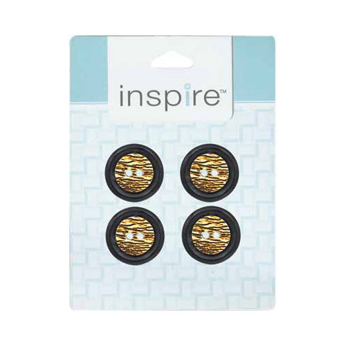 INSPIRE 2-Hole Button – 25 mm (1″) – 4 Count – Horn