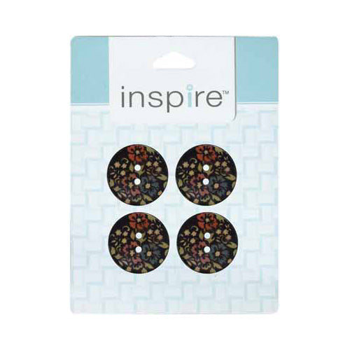 INSPIRE 2-Hole Button – 23 mm (7/8″) – 4 Count – Coconut