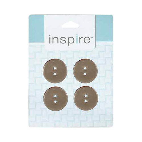 INSPIRE 2-Hole Button – 23 mm (7/8″) – 4 Count – Coconut