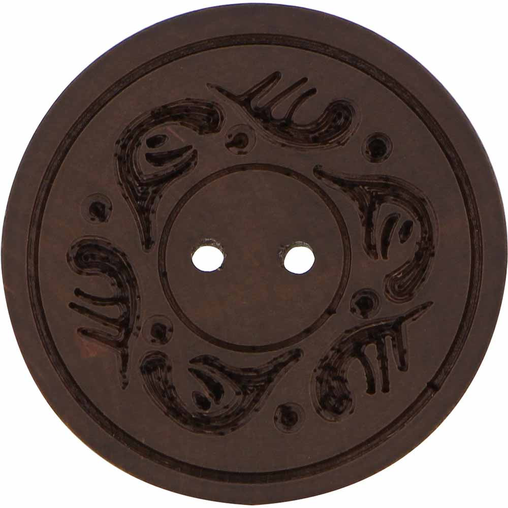INSPIRE 2-Hole Button – 34 mm (1 3/8 in.) – 2 Count – Wood - second product view