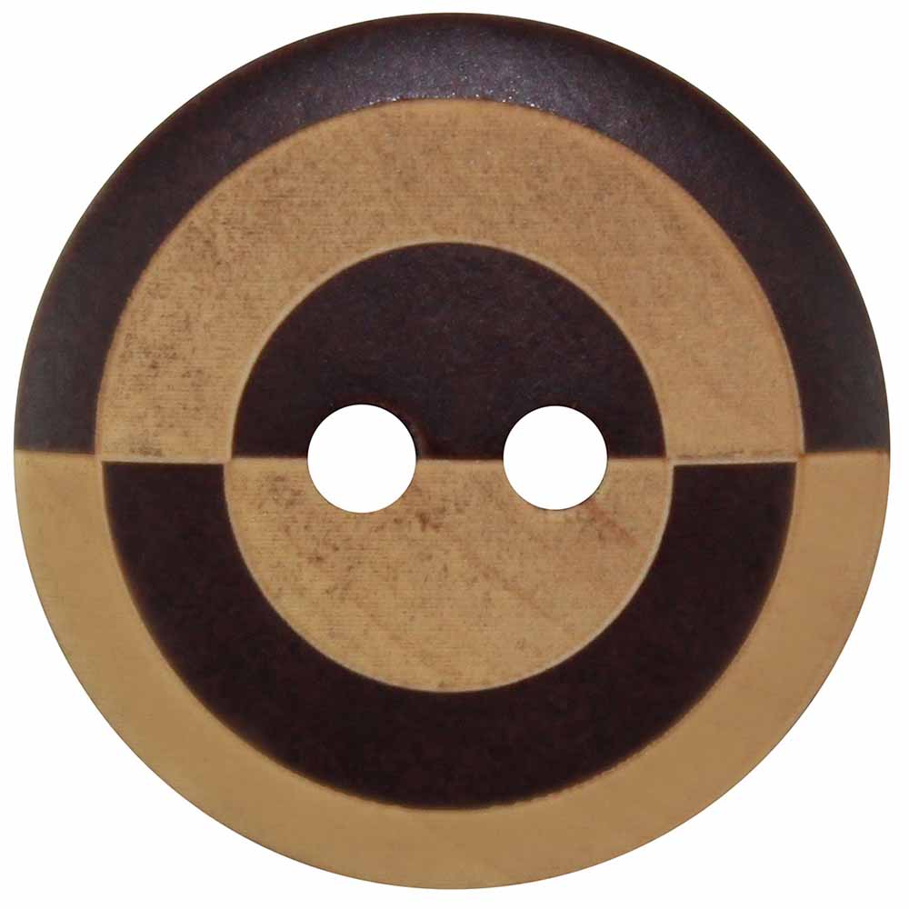 INSPIRE 2-Hole Button – 20 mm (3/4 in.) – 5 Count – Wood - second product view