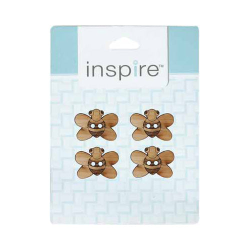 INSPIRE 2-Hole Button – 29 mm (1 1/8″) – 4 Count – Wood