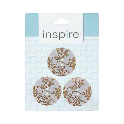 INSPIRE 2-Hole Button – 28 mm (1 1/8″) – 3 Count – Polyester