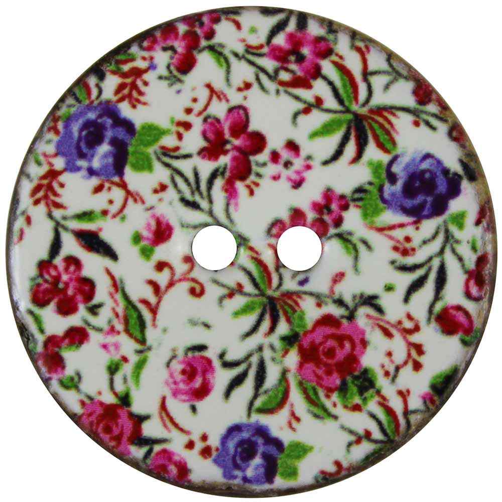 INSPIRE 2-Hole Button – 34 mm (1 3/8 in.) – 2 Count – Coconut - verified H.A. Kidd secondary view