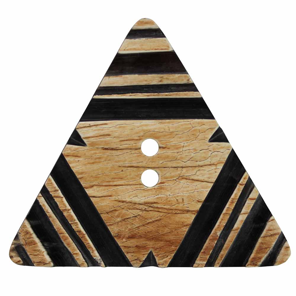 INSPIRE 2-Hole Button – 56 mm (2 1/4 in.) – 1 Count – Horn - verified H.A. Kidd secondary view