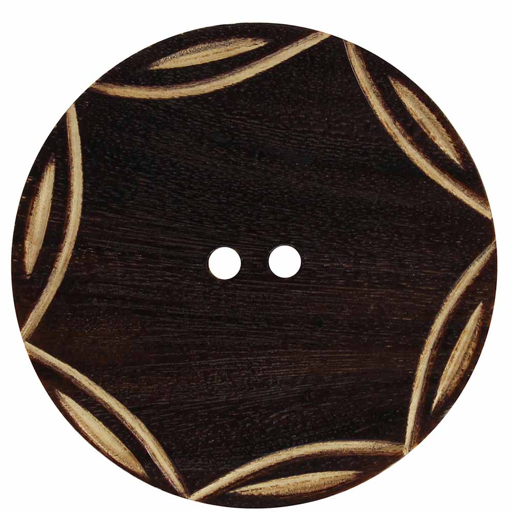 INSPIRE 2-Hole Button – 50 mm (2 in.) – 1 Pack – Wood - verified H.A. Kidd secondary view