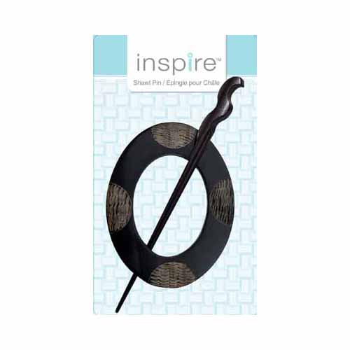 INSPIRE Shawl Pin — Horn, 85 mm (3 3/8 in)