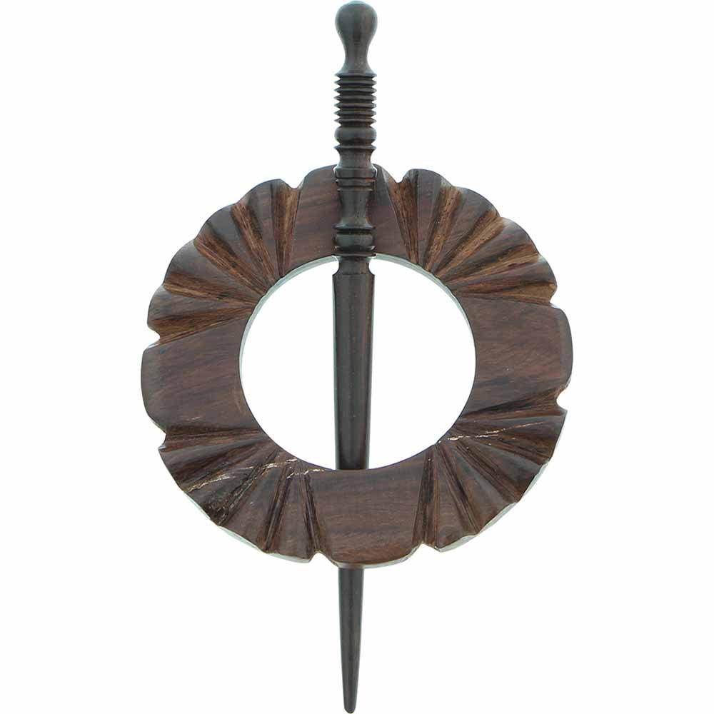 INSPIRE Shawl Pin – 80 mm (3 1/8″) – Wood