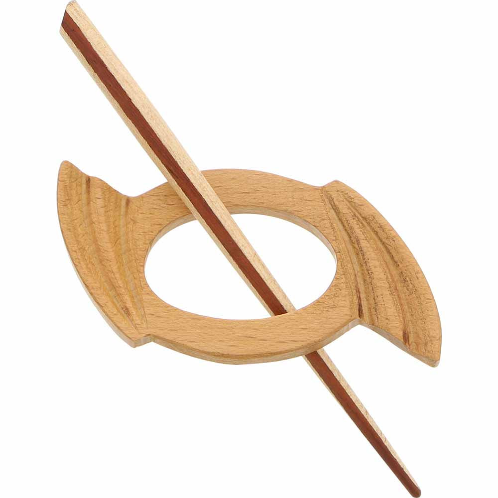 INSPIRE Shawl Pin – 98 mm (3 7/8″) – Wood